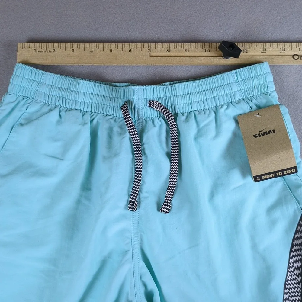 Nike Swim Trunks Mens Small Turquoise Blue 6